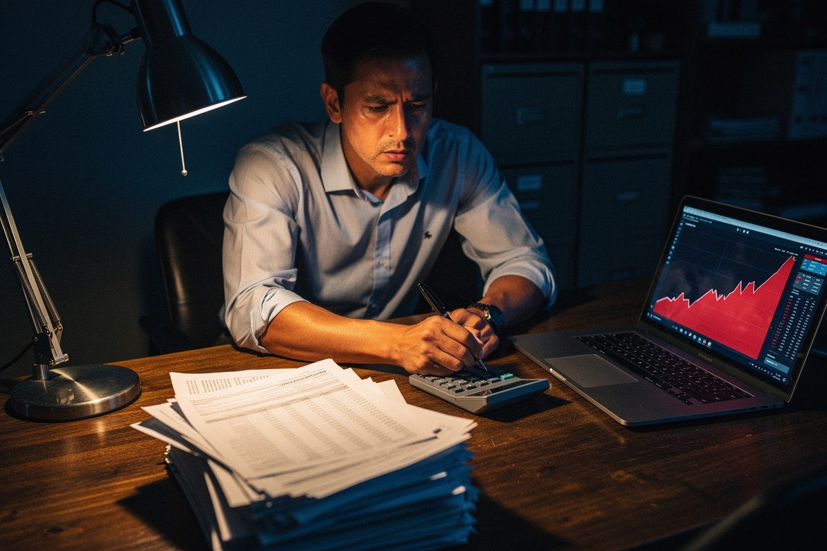 Bilan financier négatif : causes, obligations et plan d’action